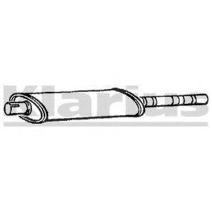 CITRO?N 95632596 Middle Silencer
